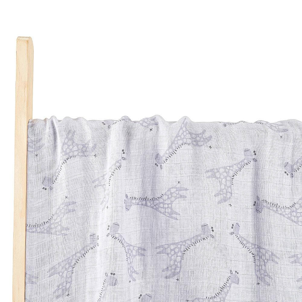 Musselina 120 cm blue giraffe Happy Bear