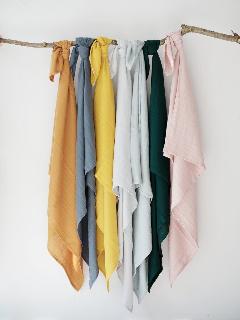 Muslin swaddle clay Fabelab muslin Fabelab