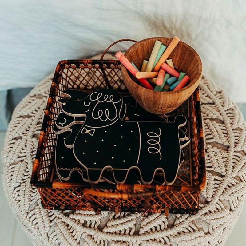 Tábua de ardósia - o poodle Toys Milin