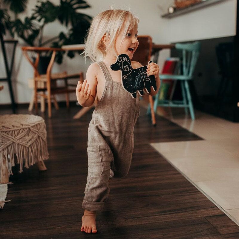 Tábua de ardósia - o poodle Toys Milin