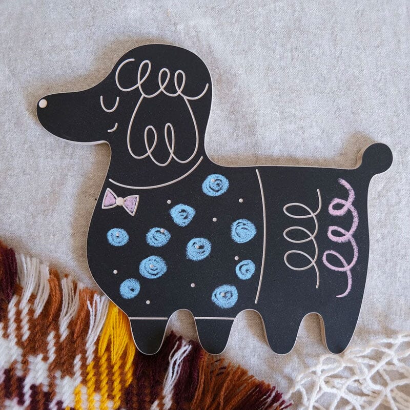 Tábua de ardósia - o poodle Toys Milin