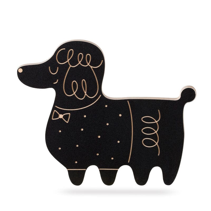 Tábua de ardósia - o poodle Toys Milin