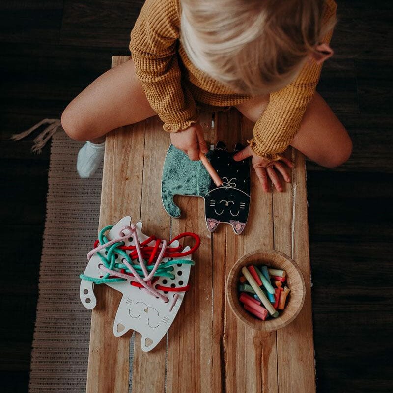 Tábua de ardósia - o gato Toys Milin