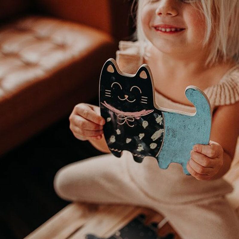 Tábua de ardósia - o gato Toys Milin