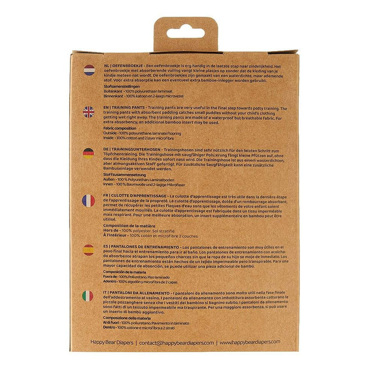 Cuecas de aprendizagem blue giraffe Underwear Happy Bear