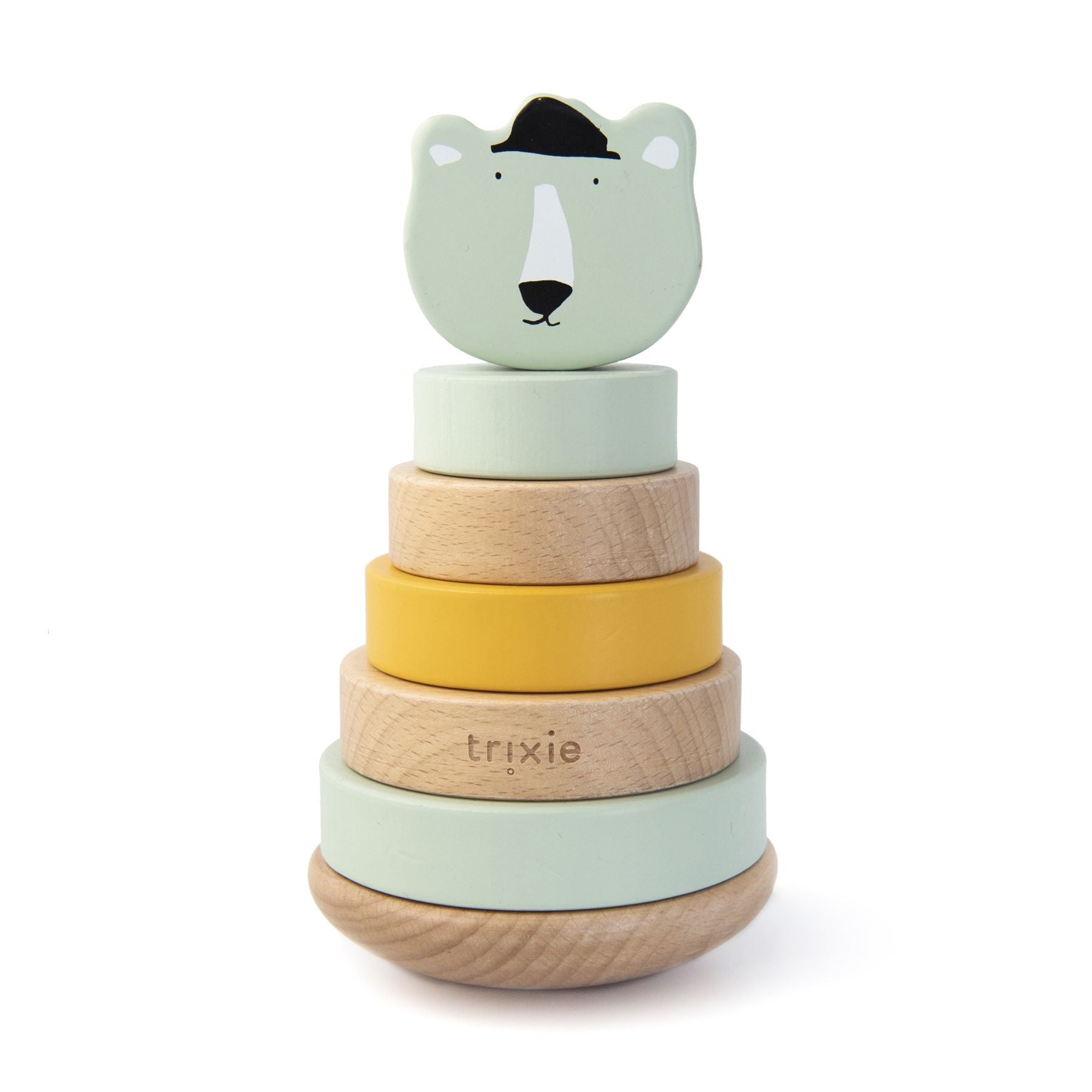 Wooden stacking toy Mr Polar Bear Trixie Toys Trixie