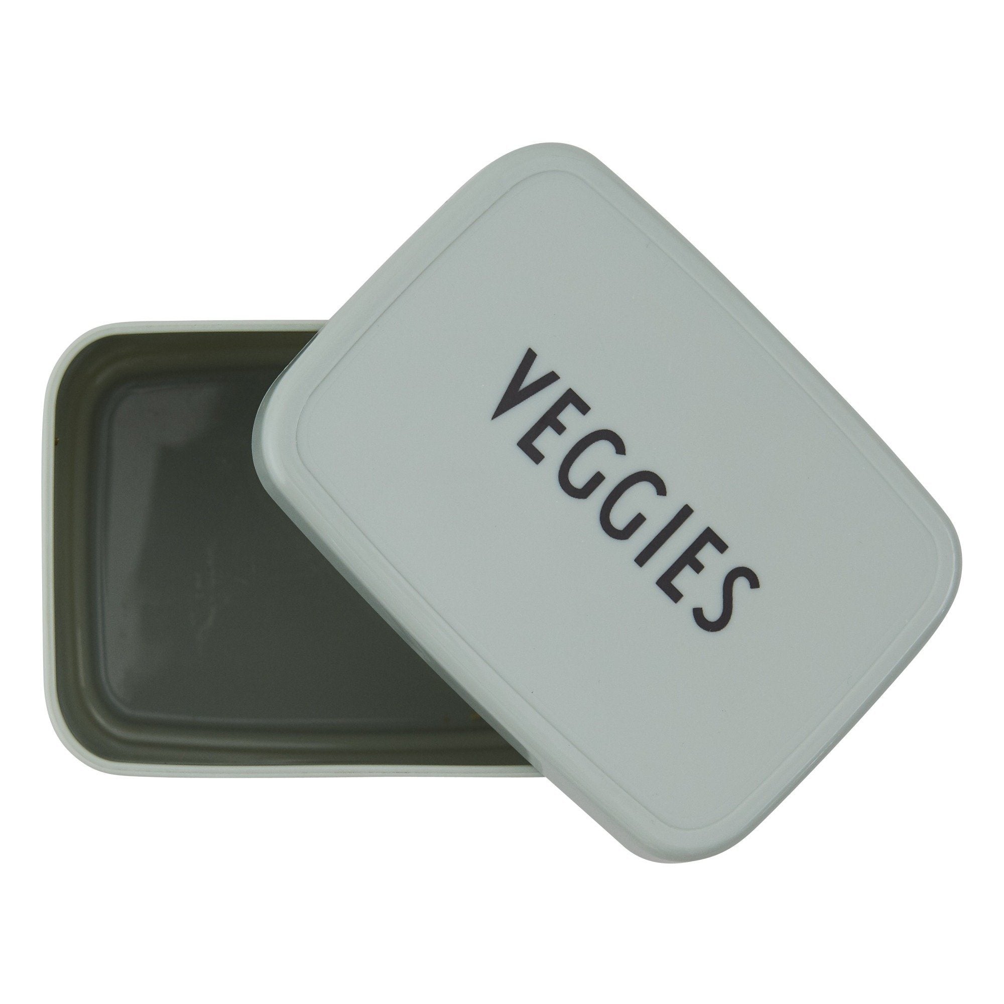 Snack box green meal Design Letters