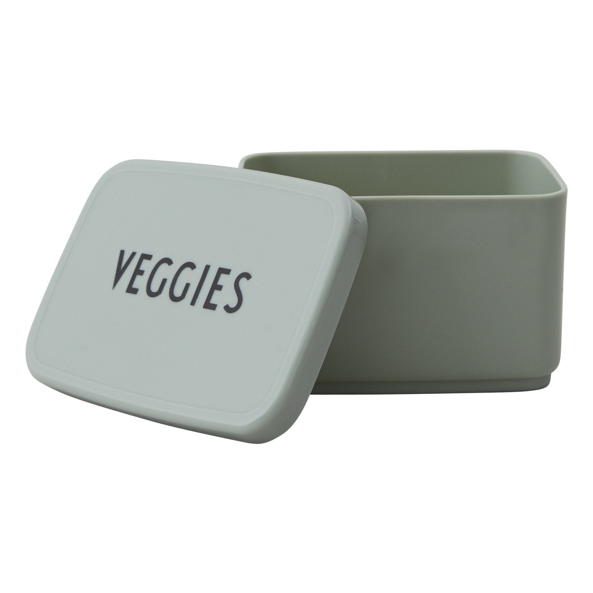 Snack box green meal Design Letters