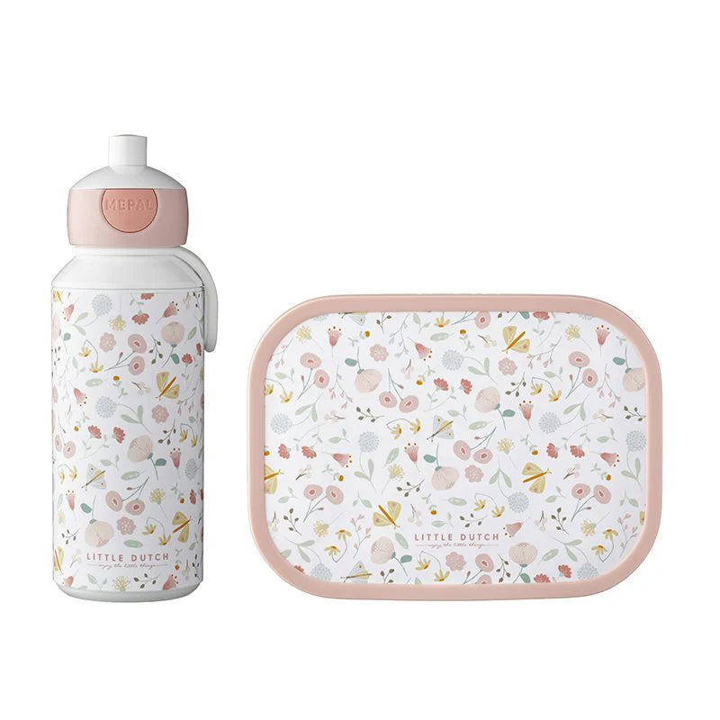 Garrafa pop up 400 ml flowers &amp; butterflies