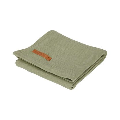 Swaddle pure olive Little Dutch Muslin Little Dutch 