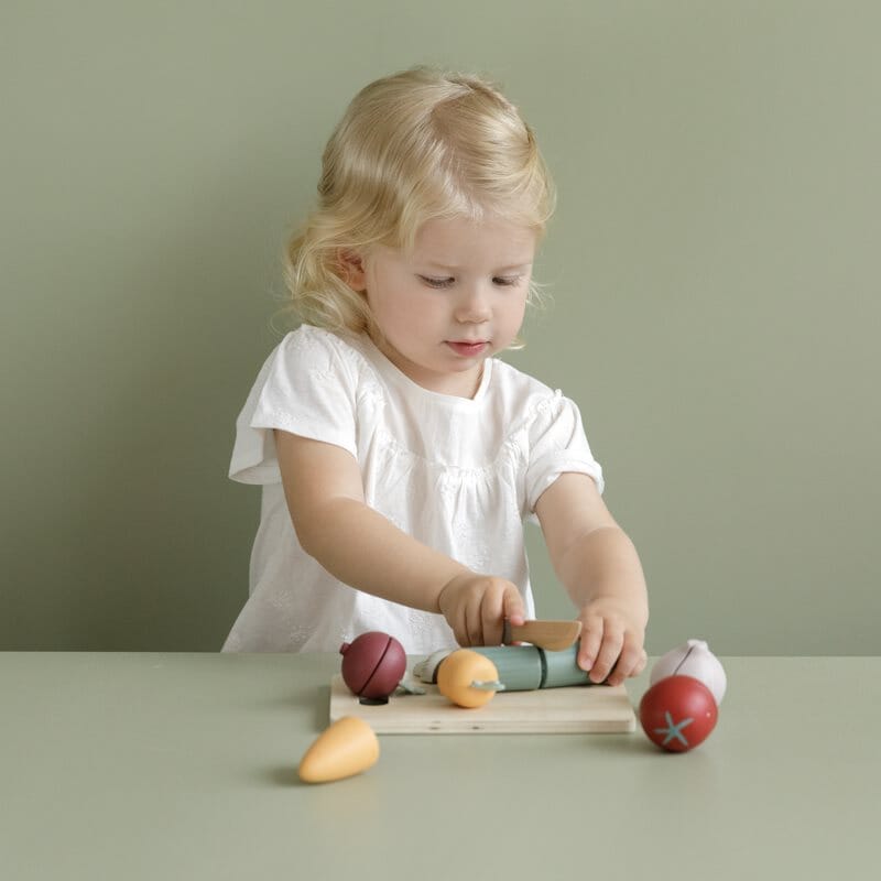 Vegetais de madeira (cortar e unir) Toys Little Dutch