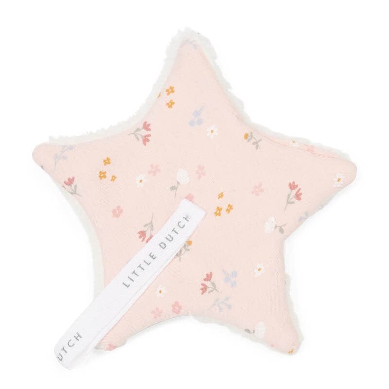 Porta-chupeta little pink flowers pacifier clip Little Dutch 
