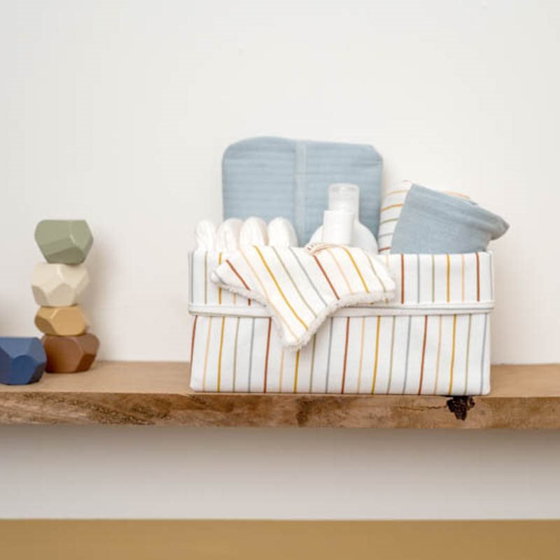 Cesto Redondo Vintage Sunny Stripes