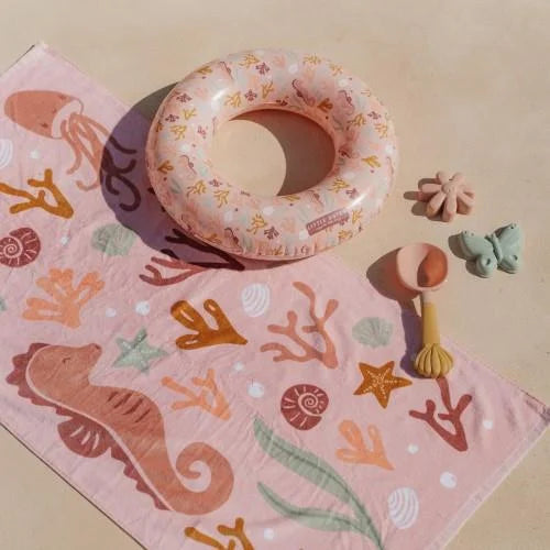 Toalha de praia ocean dreams pink