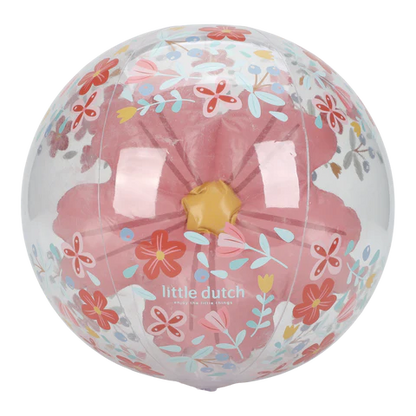 Bola de praia 3D pink flowers 35 cm