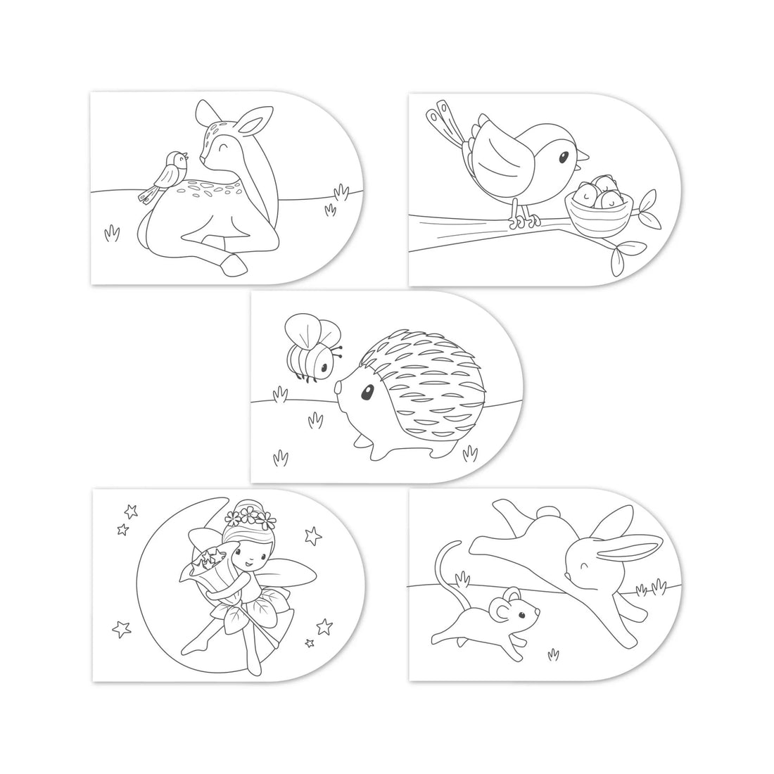 Livro para pintar Fairy Garden - inclui aguarelas e pincel