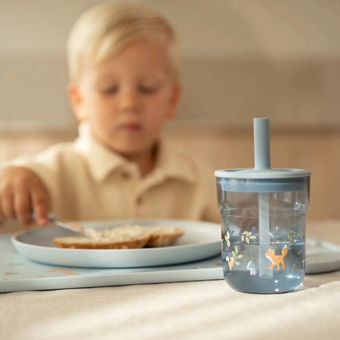 Copo de Criança 250ml com Palhinha Forest Friends