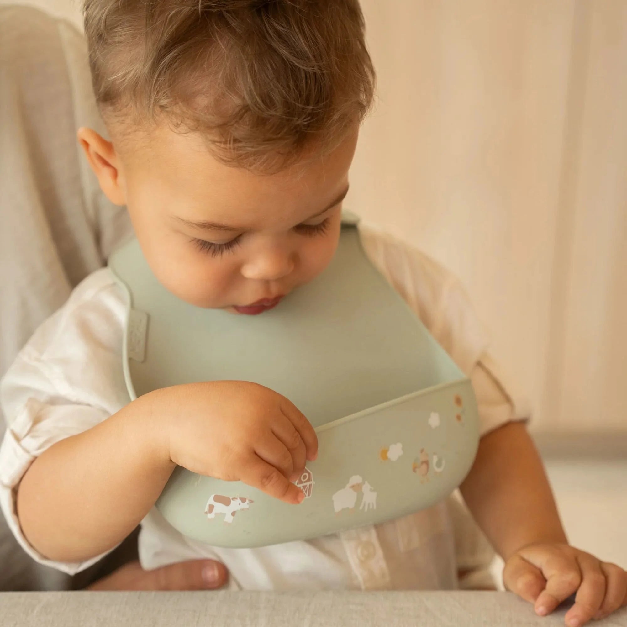 Babete de silicone Little Farm