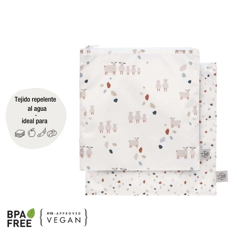 2 bolsas para alimentos farm | dots