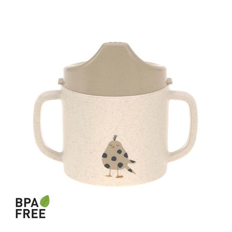 Copo de aprendizagem com pegas passarinho royal blue