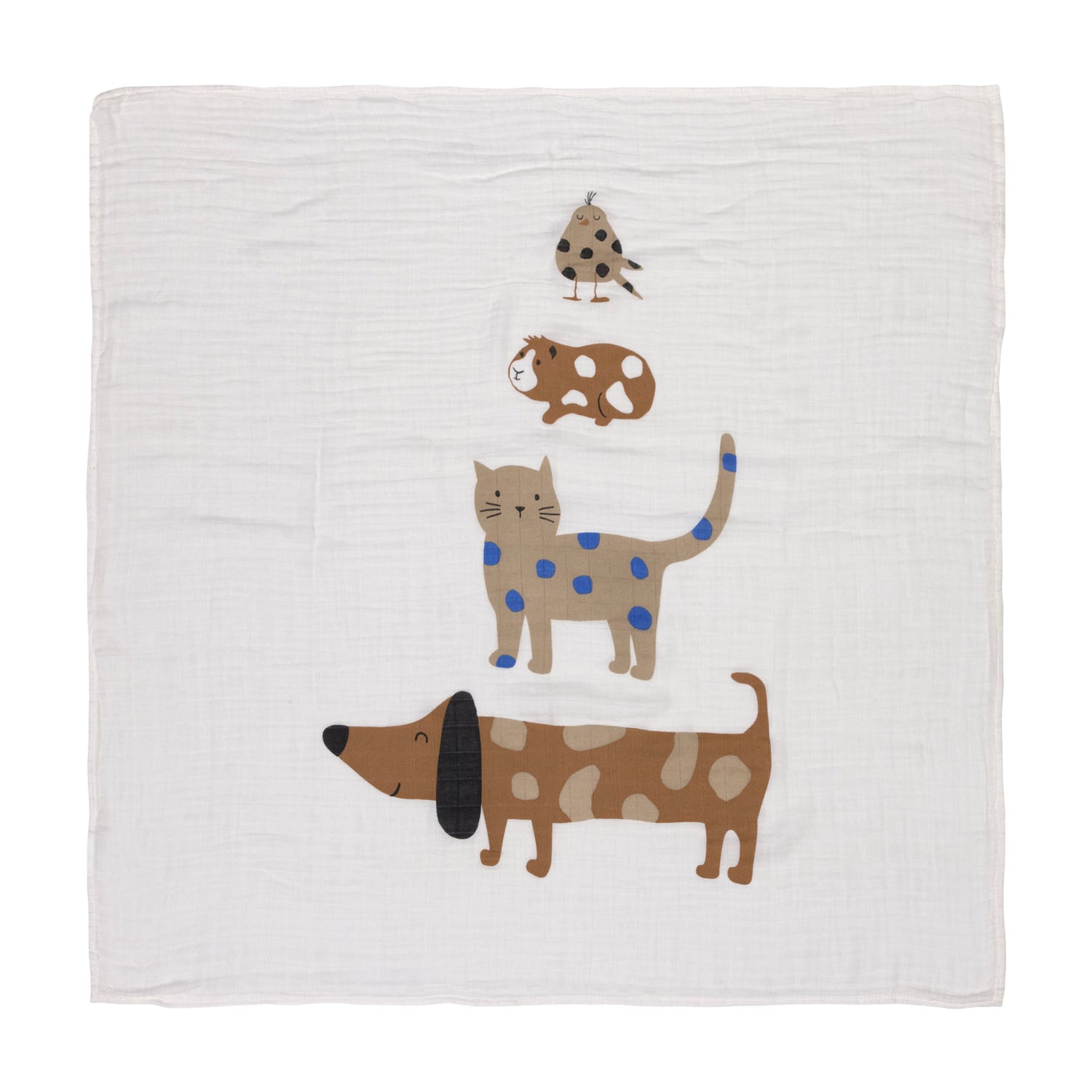 3 musselinas royal blue 80 x 80 cm