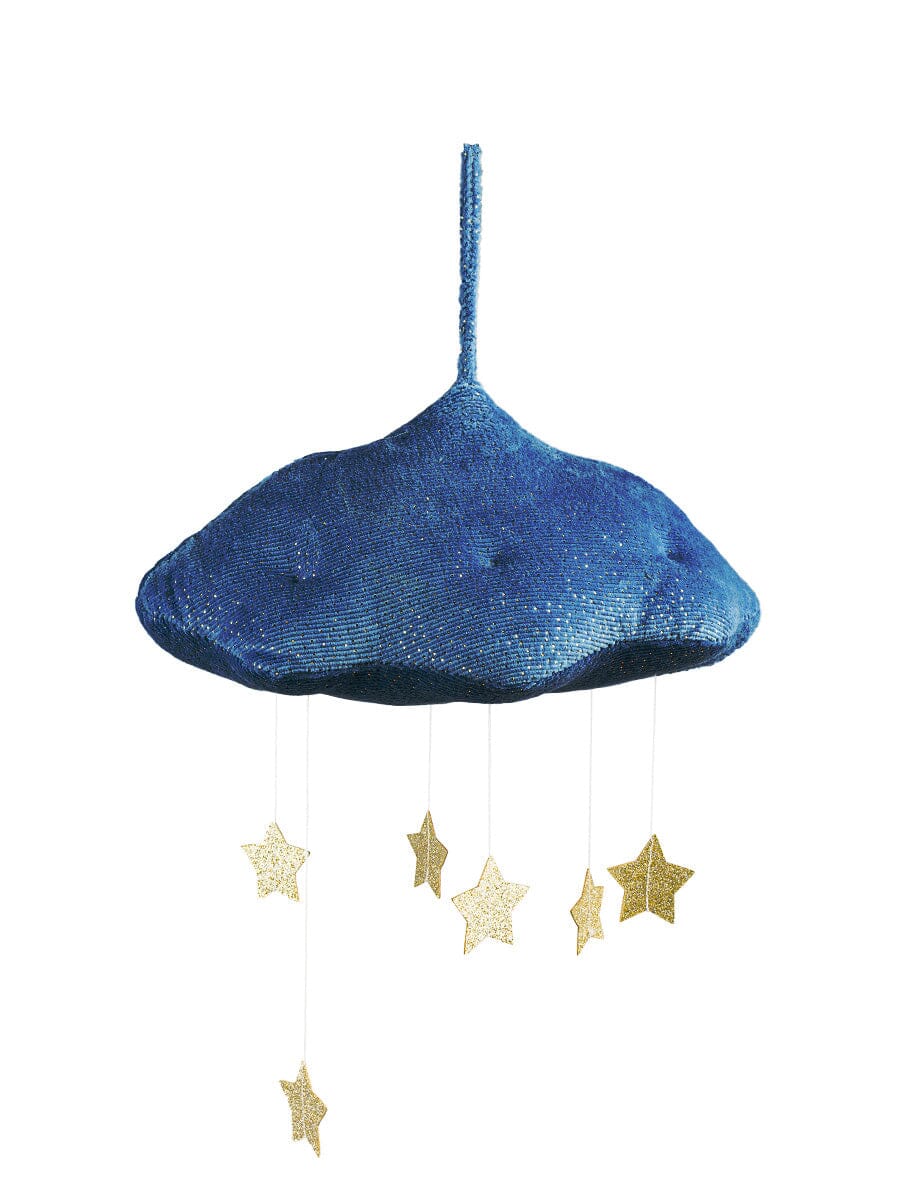 Hanging cloud w/ stars blue Picca Loulou Toys Picca Loulou 