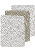 3 musselinas luva cheetah taupe 20 x 17 cm Bath Meyco 