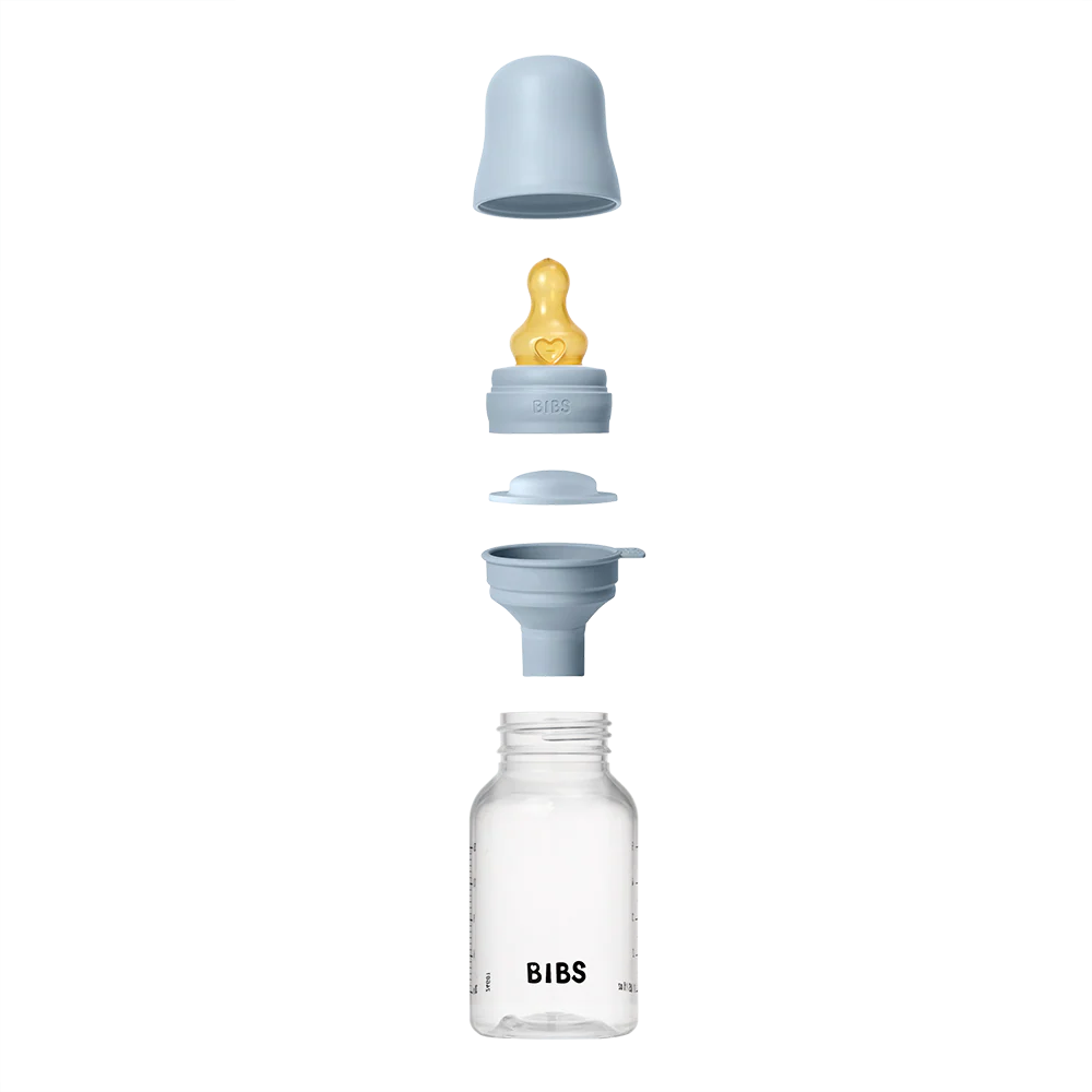 Biberão plástico 150 ml tetina silicone baby blue