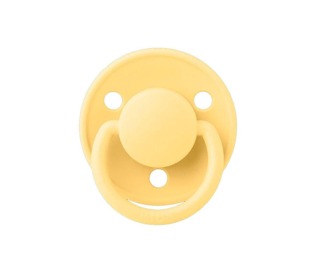 1 chupeta BIBS De Lux silicone tamanho único pale butter