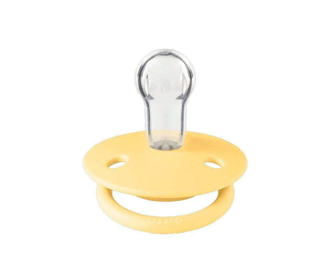 1 chupeta BIBS De Lux silicone tamanho único pale butter