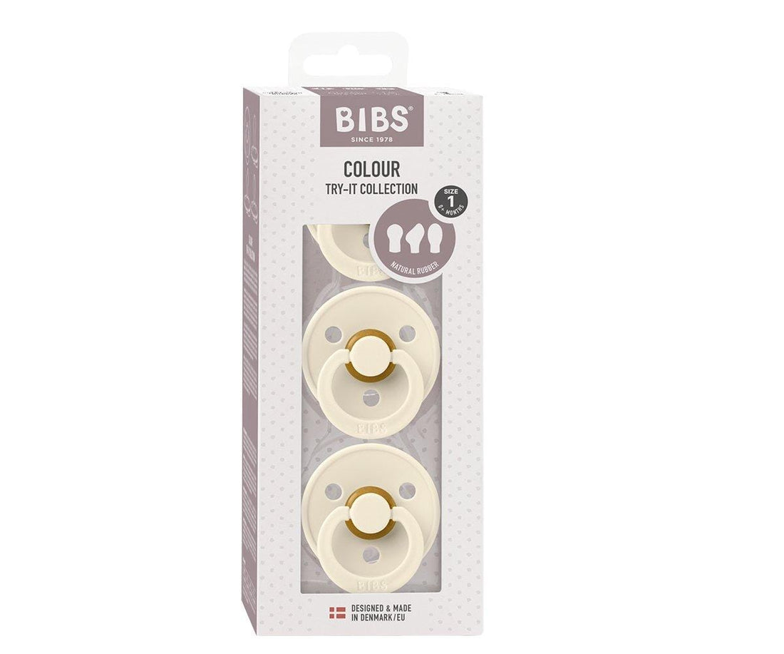 Pack try-it 3 chupetas ivory BIBS pacifier Bibs