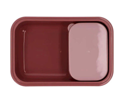 Lancheira bento leaves pink dinnerware tutete 