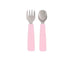 Garfo e colher Feedie powder pink meal we might be tiny 