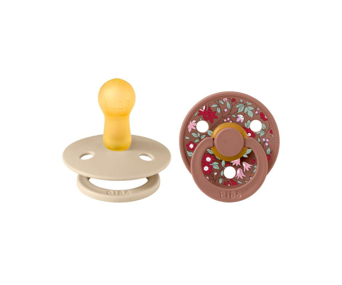 2 chupetas BIBS x Liberty Colour Chamomile | woodchuck mix