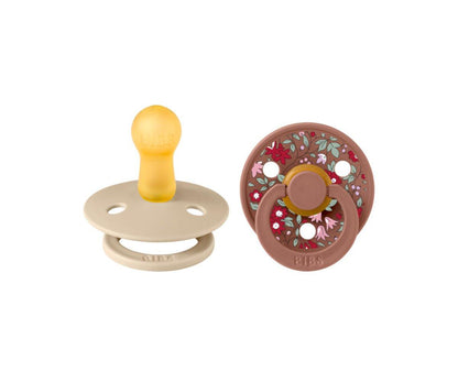 2 chupetas BIBS x Liberty Colour Chamomile | woodchuck mix