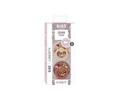 2 chupetas BIBS x Liberty Colour Chamomile | woodchuck mix