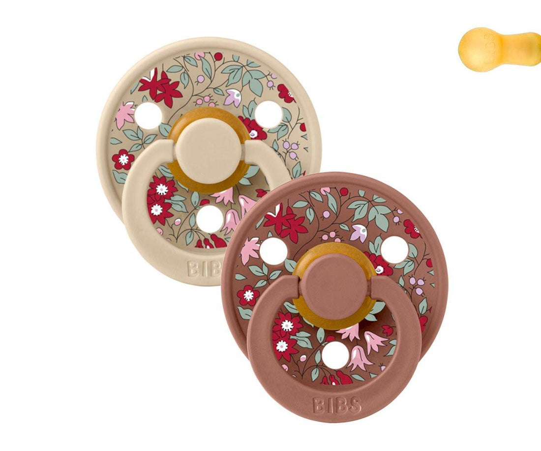 2 chupetas BIBS x Liberty Colour Chamomile | woodchuck mix