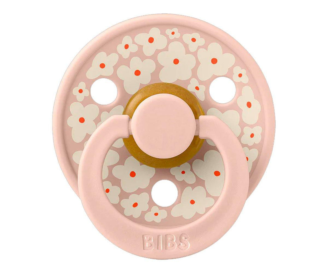 2 chupetas redondas BIBS Studio Colour jasmine blush mix