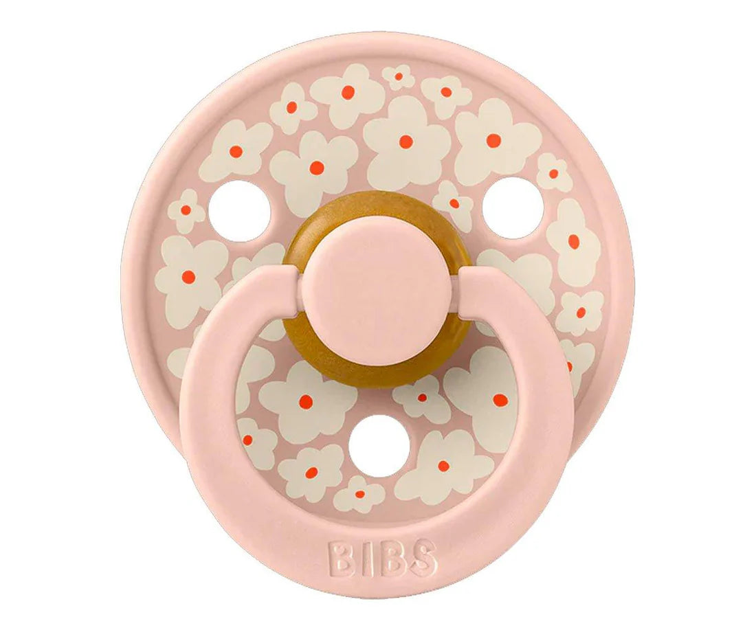 Conjunto 2 chupetas BIBS Colour + prende-chupeta blush