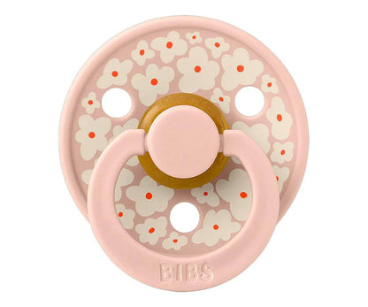 Conjunto 2 chupetas BIBS Colour + prende-chupeta blush
