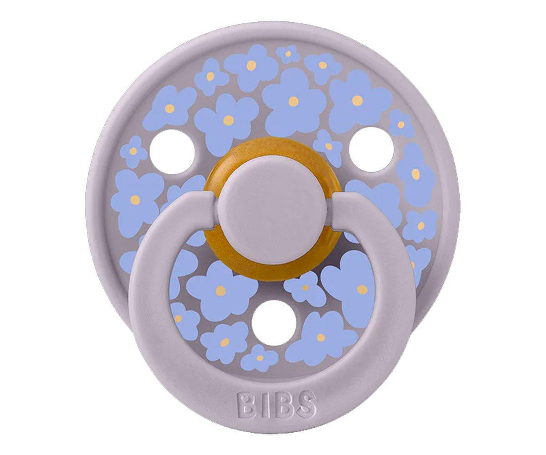 2 chupetas redondas BIBS Studio Colour jasmine fossil grey mix