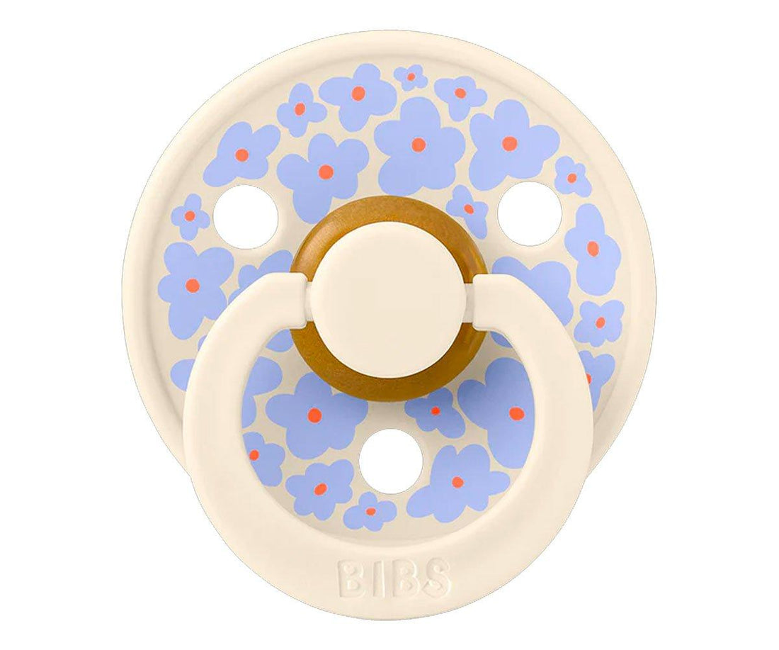 2 chupetas redondas BIBS Studio Colour jasmine ivory mix