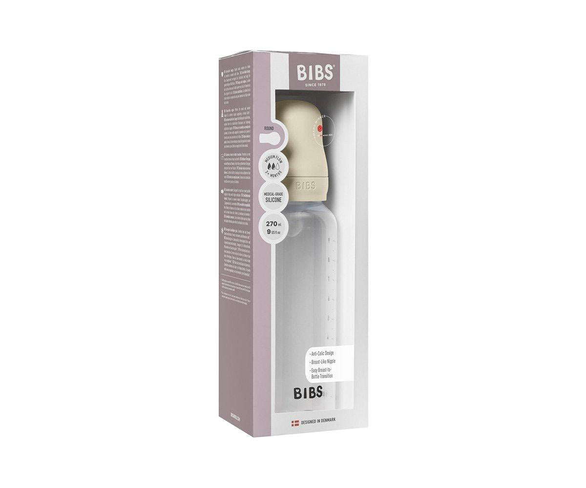 Biberão plástico 270 ml tetina silicone ivory