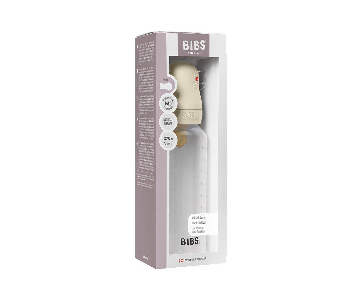 Biberão plástico 270 ml tetina látex ivory