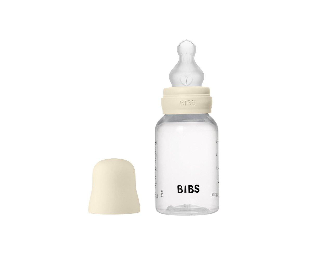 Biberão plástico 150 ml tetina silicone ivory