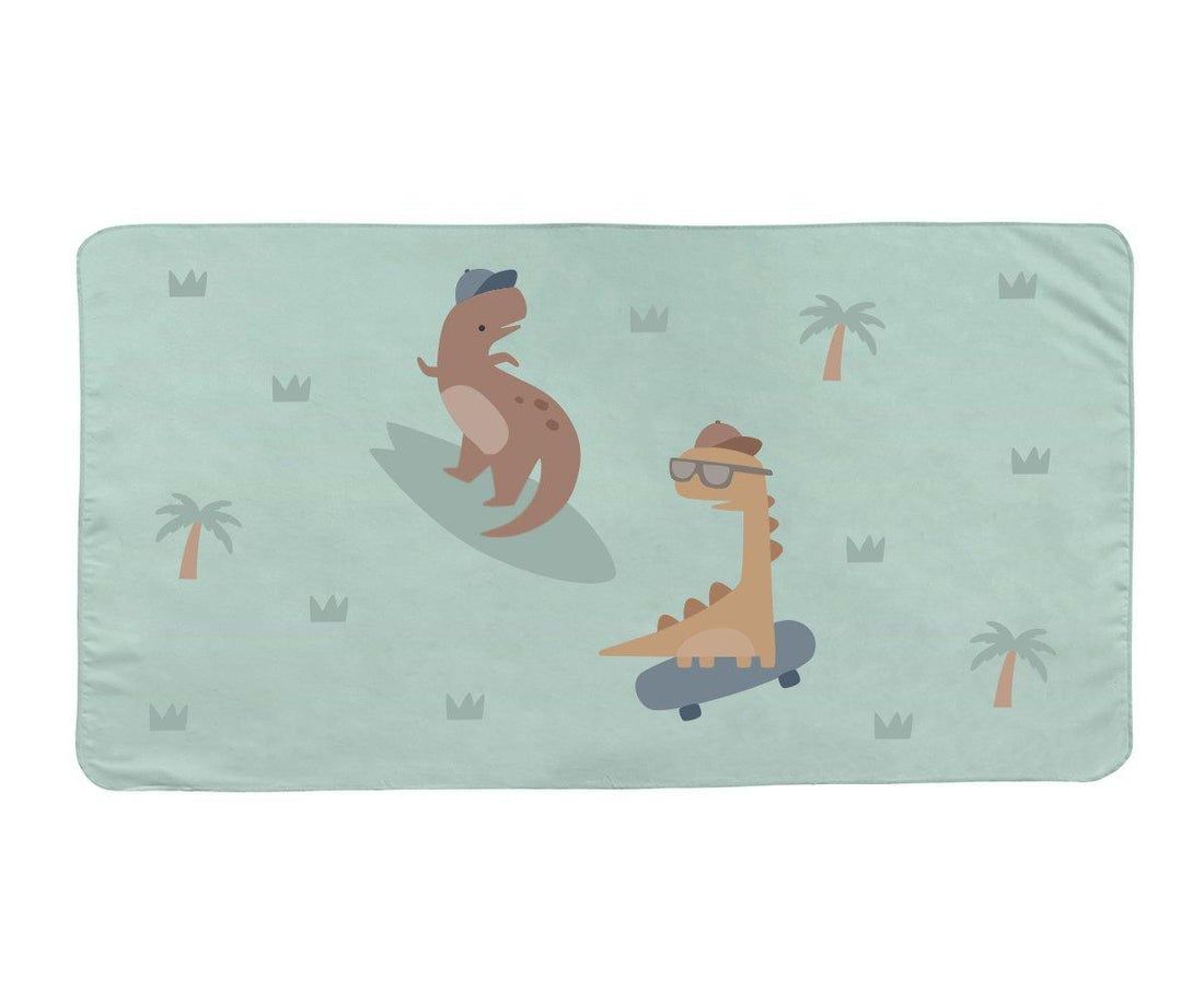 Toalha de praia microfibra dinos