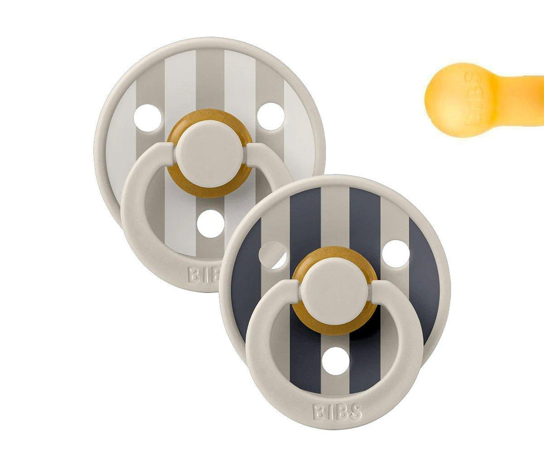 2 chupetas redondas BIBS Studio Colour sand mix