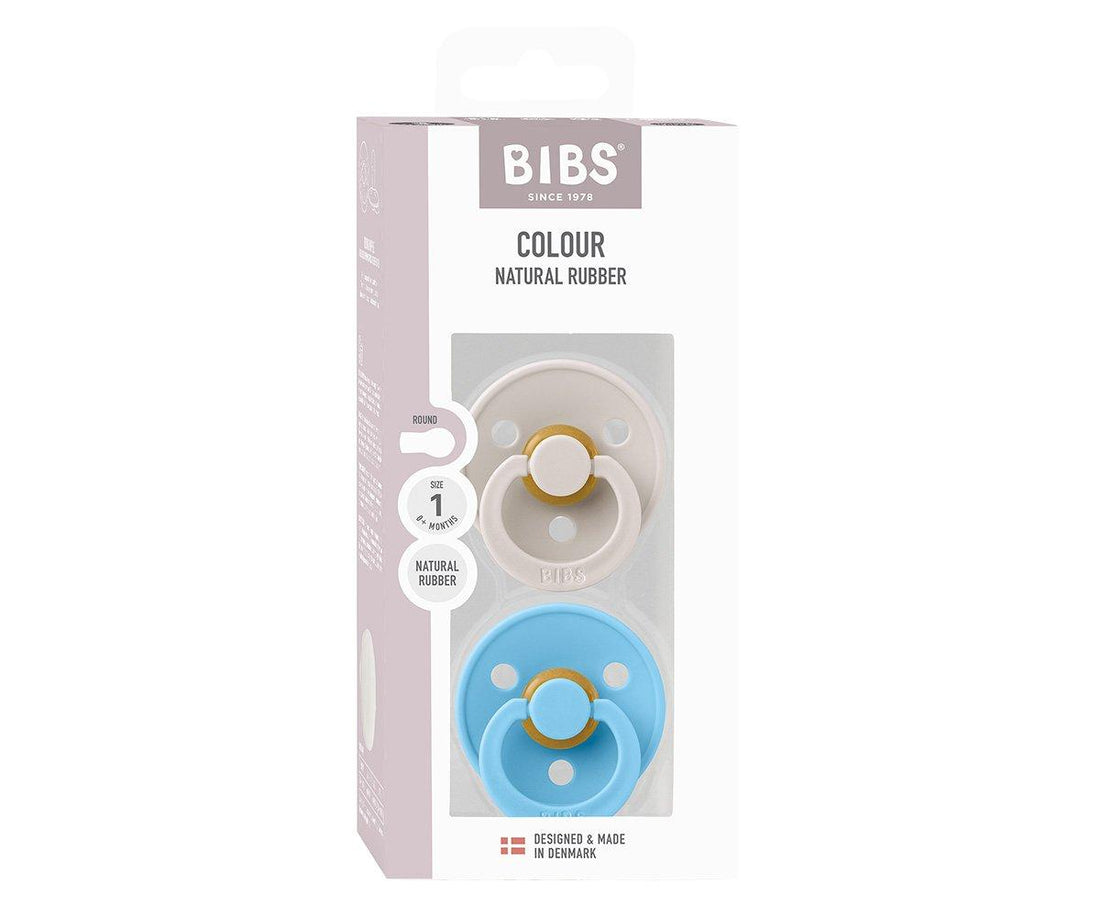 2 chupetas redondas BIBS Colour mushroom | breeze