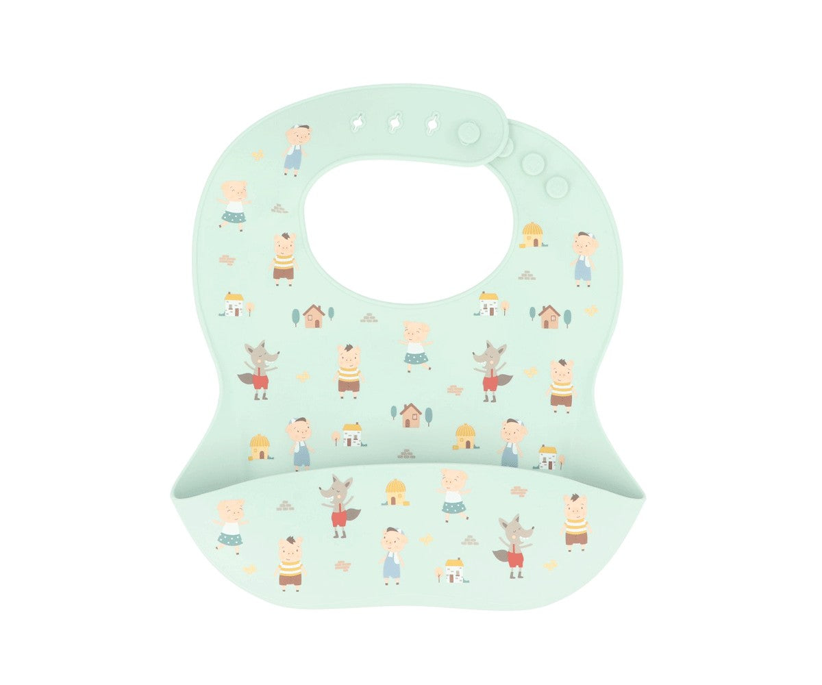 Babete silicone Três Porquinhos