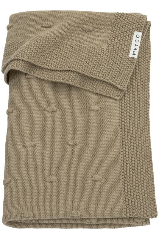 Manta knots taupe 100 x 75 cm Blanket Meyco 